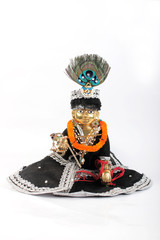Sculpture of Lord Krishna. Laddu Gopal, Lalan