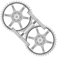 Naklejka premium Tool locking gears