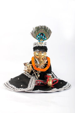 Sculpture of Lord Krishna. Laddu Gopal, Lalan