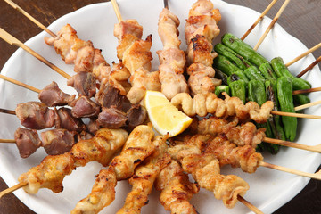 焼鳥の盛り合せ