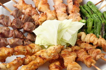 焼鳥の盛り合せ