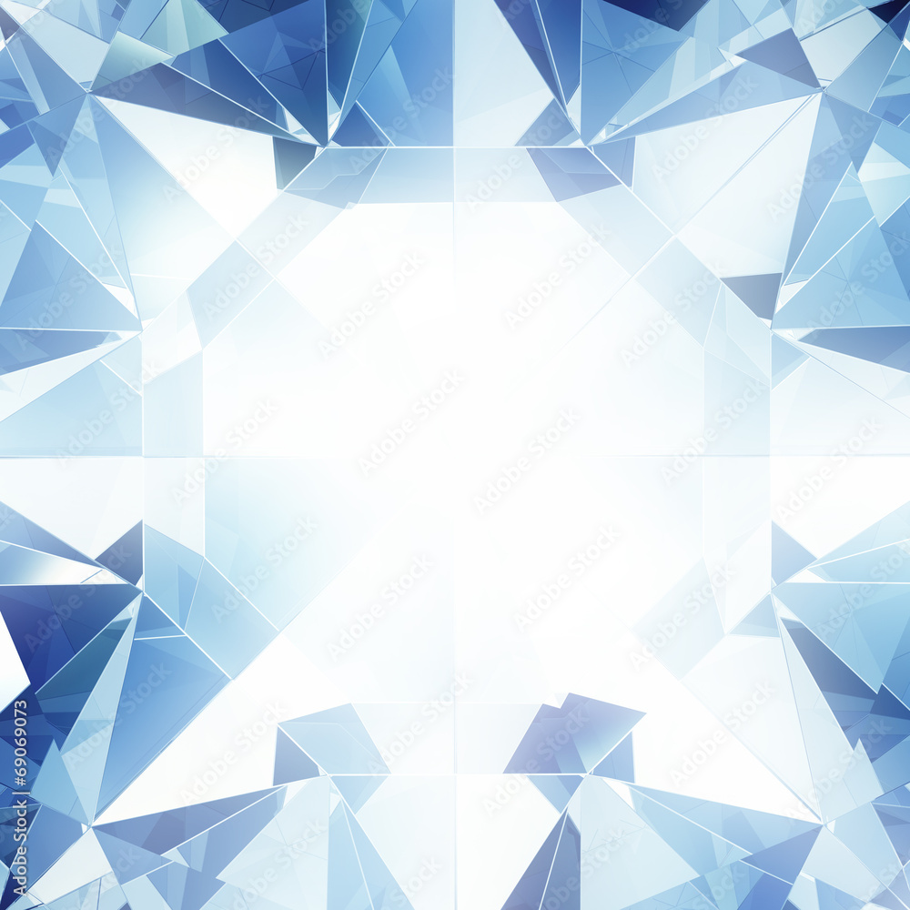 Poster abstract diamond facet background - computer generated