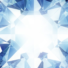 Fototapeta premium Abstract diamond facet background - computer generated