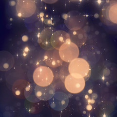 Christmas sparkle background with blured lights