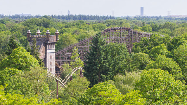 View on a rollercoaster