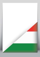 Illustration of an binder or holder with the flag of Hungary