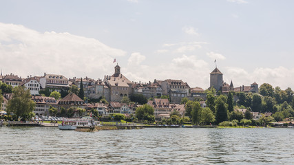 Murten, Altstadt, Murtensee, Schloss, Rathaus, Schweiz