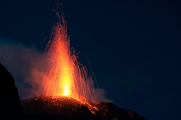 Eruption du Stromboli