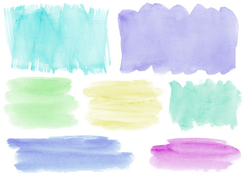 Watercolor baners