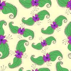 seamless pattern with flowers