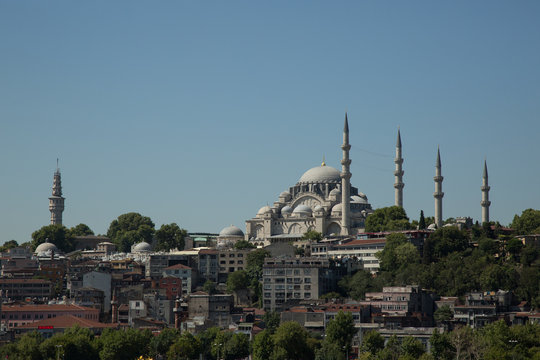 Sülemaniye mosque and Beyazit tower