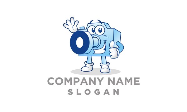 Camera Mascot Logo