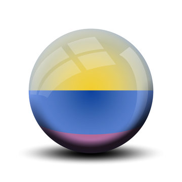 Drapeau en bulle : Colombie