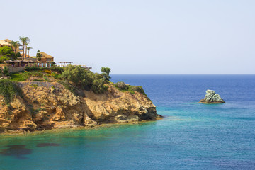 Fototapeta na wymiar beautiful view of the cliff on Crete island