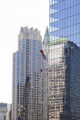 Fototapeta na wymiar New York Skyscraper Reflections