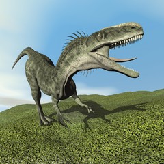 Monolophosaurus dinosaur - 3D render