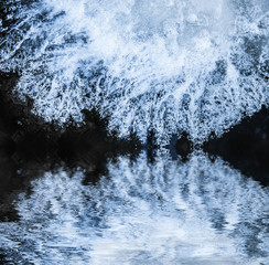 an ice on a river a beautiful abstract texture