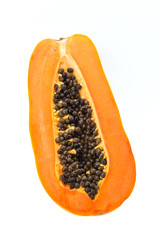 Papaya isolated on white