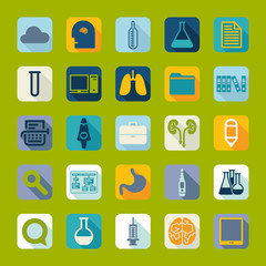 Set of medical flat icons