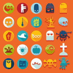 Set of halloween icons