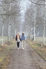 Fototapeta premium romantic couple autumn