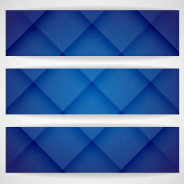 Blue Square Abstract Background