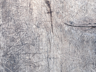 Closeup of rustic, vintage wooden table