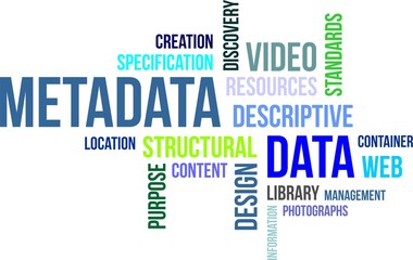 word cloud - metadata