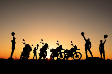 Plakat motorsiklet takımı