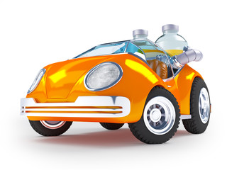orange soda car