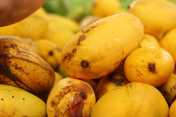 Ripe mango in the market