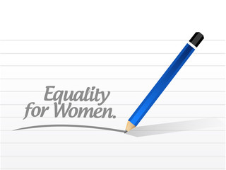 equality for women message illustration design