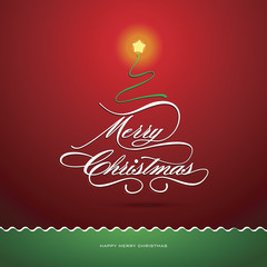 Merry Christmas card, Christmas Greeting Card. vector