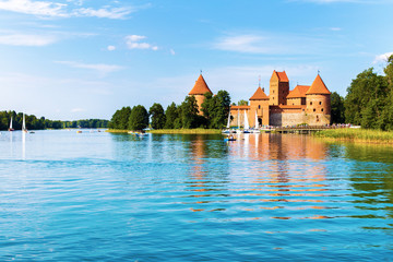 Trakai Schloss - Litauen - obrazy, fototapety, plakaty