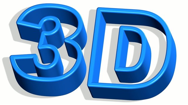 3D Buchstaben animiert schwingend