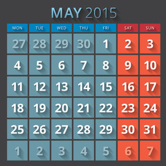 Calendar planner 2015 template week starts monday