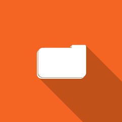 Long Shadow with the shape of a Folder