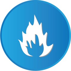 Colorful square buttons for website or app - Fire