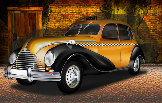 EMW Taxi, DDR Oldtimer in der Altstadt