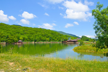 Beautiful view on lake