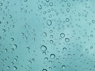 Water drop on mirror