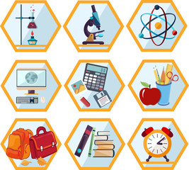 School and Education icon set