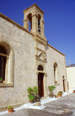 Fototapeta na wymiar Orthodox monastery on the island of Crete.
