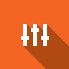 Long Shadow with an Icon of Equaliser