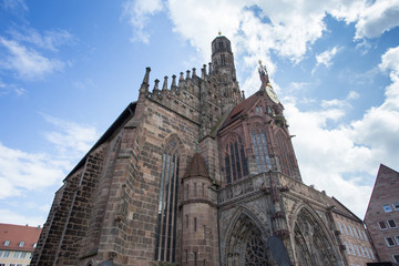 Fototapeta na wymiar Frauenkirche Nuernberg germany