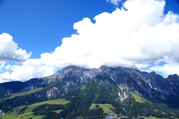 View of  the Pinzgau  Mountains
