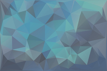 Blue Triangle Background With Polygons