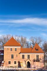 Gothic castle in Oporow, Poland