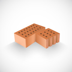 Brick and a Half of it Realistic Vector Template