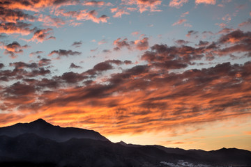 Obraz premium Sunset silhouette